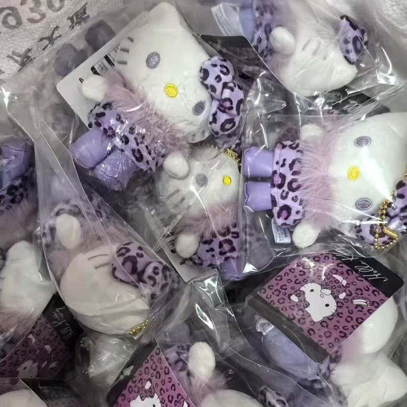 かわいいヒョウ柄シリーズのケイティのペンダントのぬいぐるみのおもちゃkt猫のバッグの装飾品のキーホルダーの装飾品|undefined
