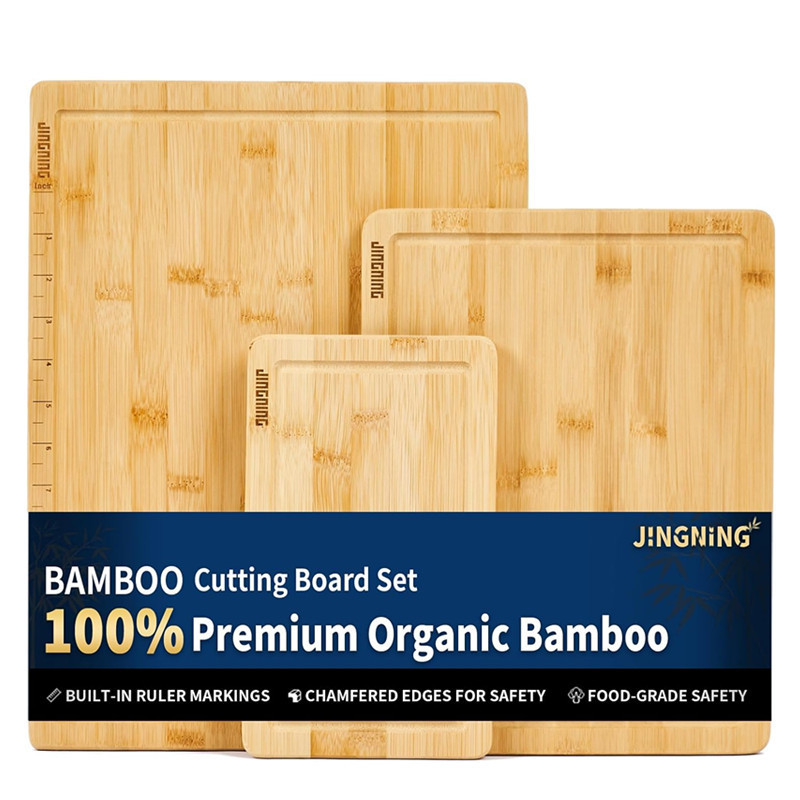 Cross-Border Bamboo Cutting Board Household Rectangular Cutting Board with Groove Three-Piece Chopping Board Solid Wood Kitchen Double-Sided Tray Cross-Border Bamboo Cutting Board Household Rectangular Cutting Board with Groove Three-Piece Chopping Board Solid Wood Kitchen Double-Sided Tray