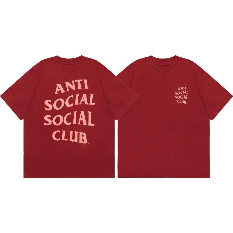 Diferencia de moneda del mercado ASSC CLUB fujiwaro Lightning serie impresa camiseta suelta de manga corta para hombres y mujeres