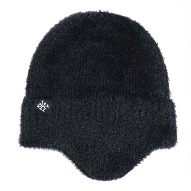 Autumn and winter knitted hats for men and women of the same style, ear protectors, thermal headgear, earmuffs, hats, cold-proof cycling pullovers._voghion.com