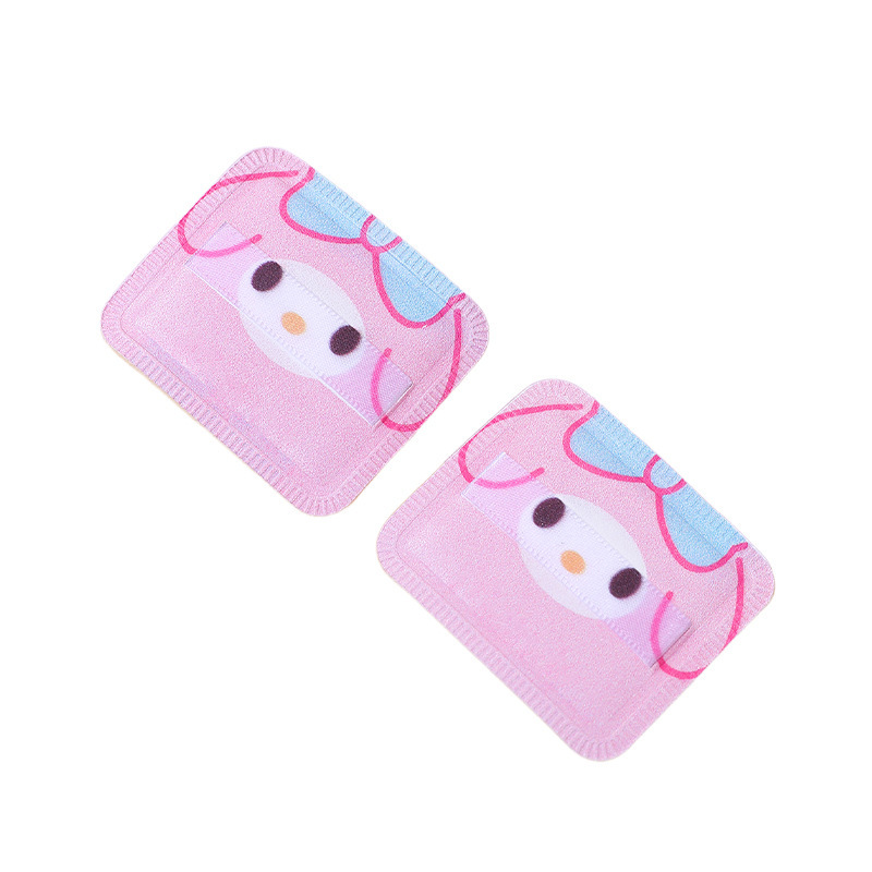 Puff de algodón de azúcar cuadrado personalizado de fábrica, no comer polvo, esponja de maquillaje, cojín de aire, impresión de patrones de dibujos animados de Sanliou