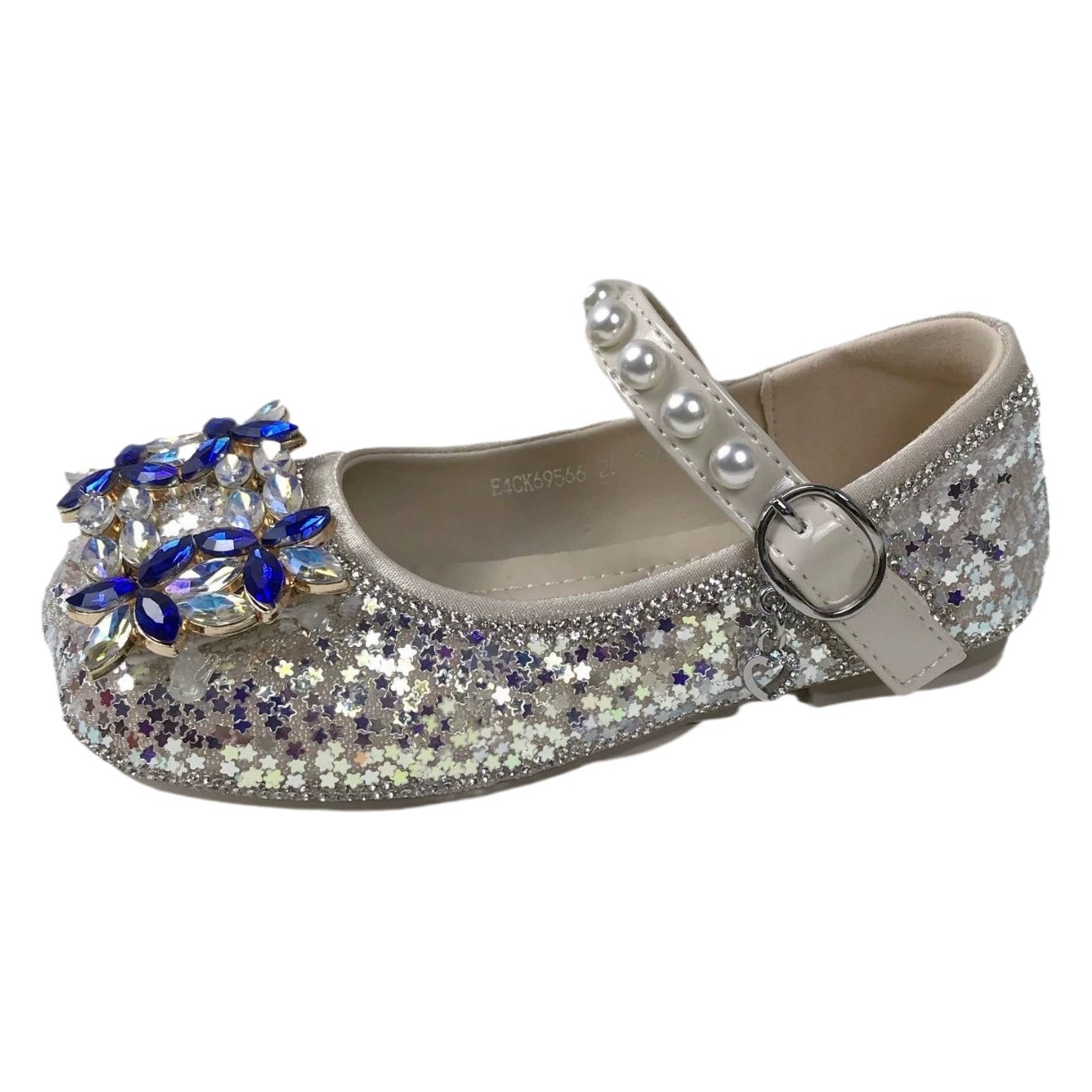 Обувь принцессы для девочек 2024 Весенняя новая обувь принцессы для девочек, обувь с кристаллами для маленьких девочек, обувь со стразами на мягкой подошве