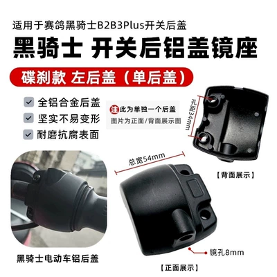 Electric Racing Pigeon Black: Other Electric Vehicle Accessories - left-disc-back-cover