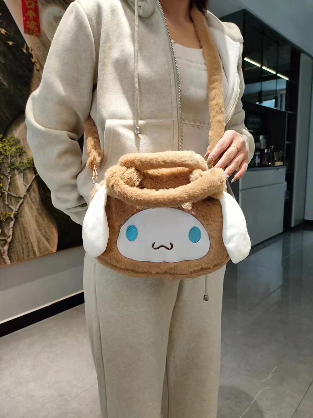 Nuevos niños lindo juguete bolso de hombro animal de dibujos animados muñeca de peluche bolso de regalo al por mayor image 47