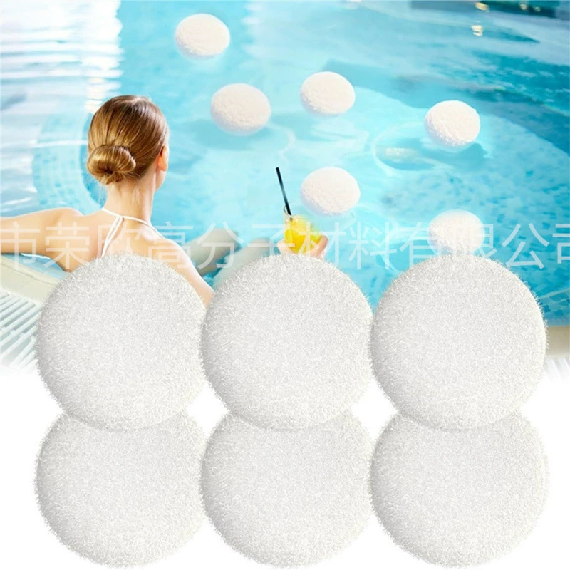 Шлифовальный овальный маслопоглощающий фильтрующий губчатый шарик Фильтр для бассейна с горячими источниками Вакуумный губчатый шарик Овальный маслопоглощающий губчатый шарик