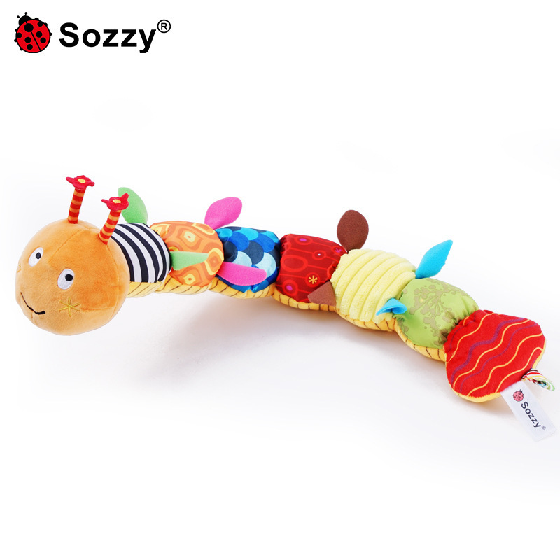 Sozz música Oruga regla de altura bebé sonando papel BB llamada juguete de peluche bebé regla de medición de altura regla de juguete