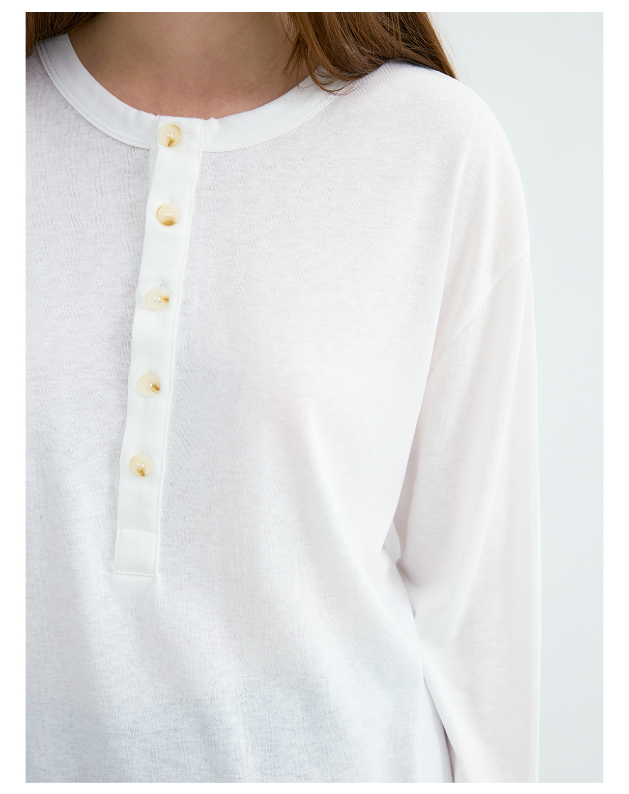 UNF 250g Henry Neck Long-Sleeve Tee