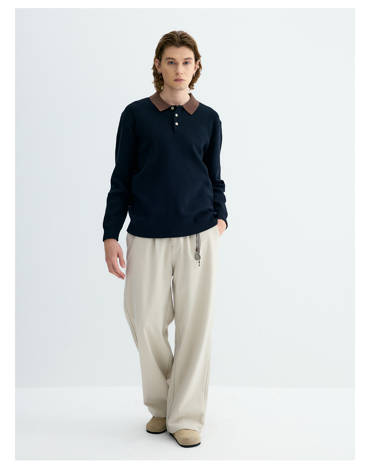 UNF Straight-Leg Drape Trousers