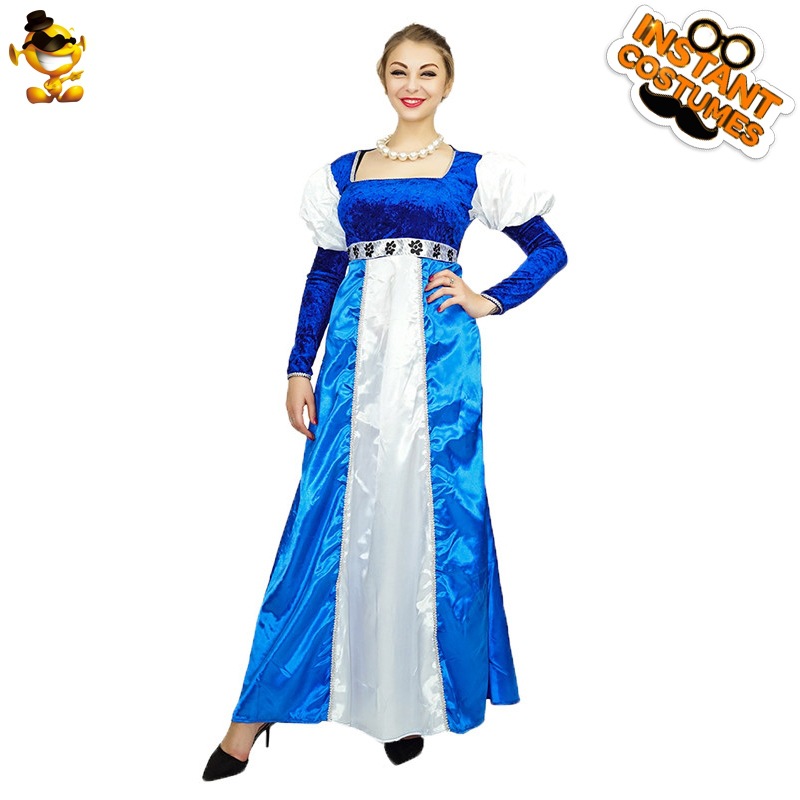 Partido medieval princesa traje mascarada princesa etapa rendimiento ropa cosply traje de Halloween