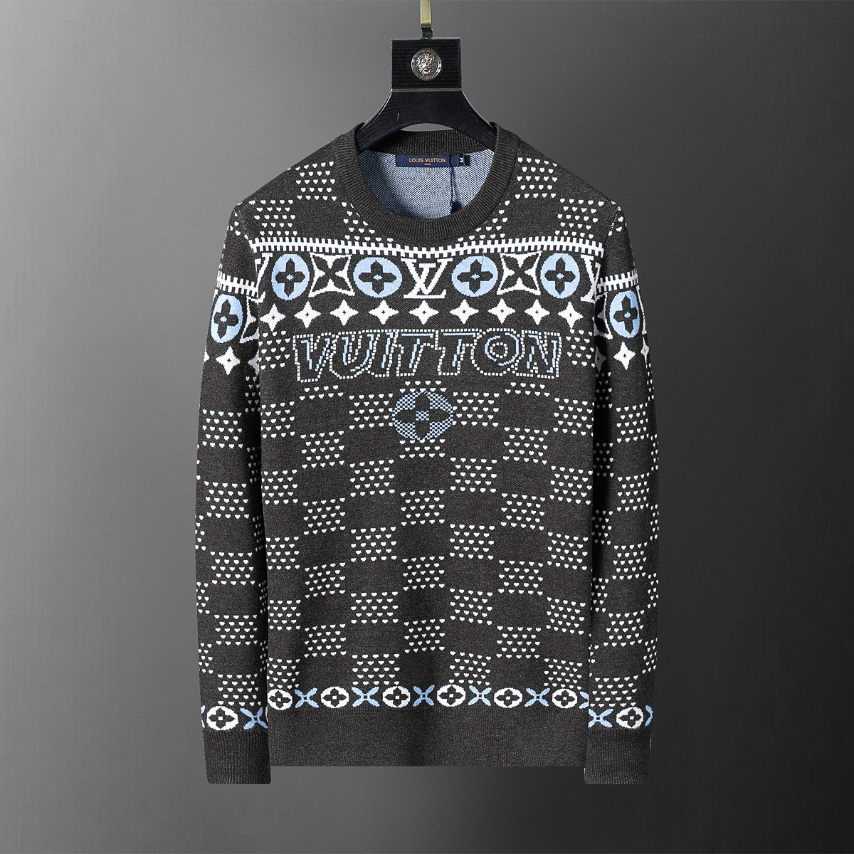 High-quality cross-border 2025 chaqueta de punto chaqueta suéter de manga larga temperamento masculino un cabello