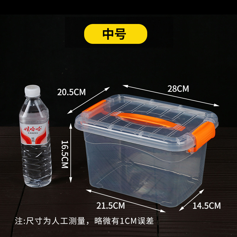 Medium transparent [length 28*width 20.5*height 16.5cm] outer dimensions