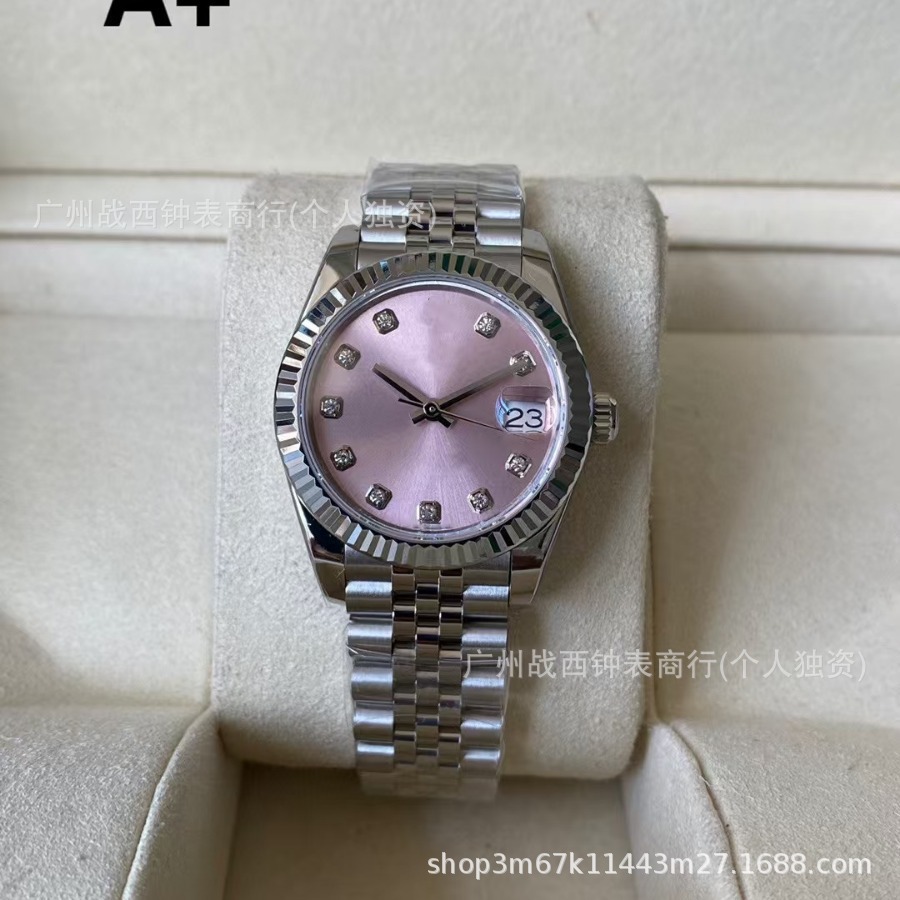 Micro-Business Delivery Laojia Diary Series Diamond Surface Fully Automatic Mechanical Men's Steel Band Watch Cross-Border Foreign Trade Aliexpress