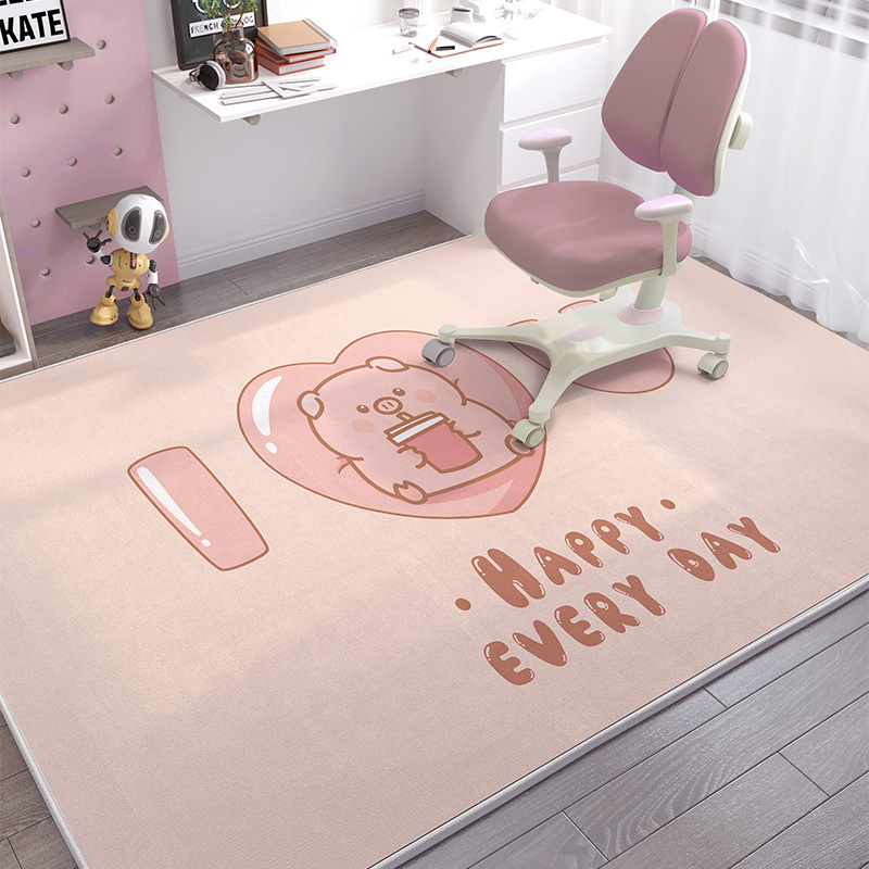 Fuchsia children's cartoon carpet