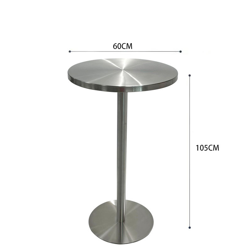 두꺼운 가장자리와 높은 원형 테이블 60CM