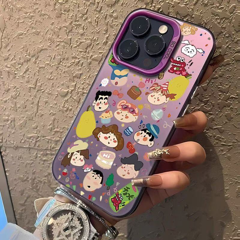 Dibujos animados japoneses y coreanos lindos aplicables Apple 15PROMAX funda para teléfono móvil iphone14/13 anti-caída 16 nuevo 12/11