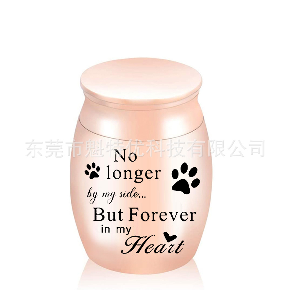 30*40mm Venta caliente PET sigue siendo pelo hueso ceniza titanio acero cinerario ataúd se puede abrir mini botella de perfume