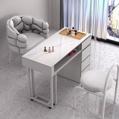 クリーム風ネイルテーブル美甲台テーブルテーブルセット日本式シングル二人修甲軽贅沢ネットレッドinsネイルショップ