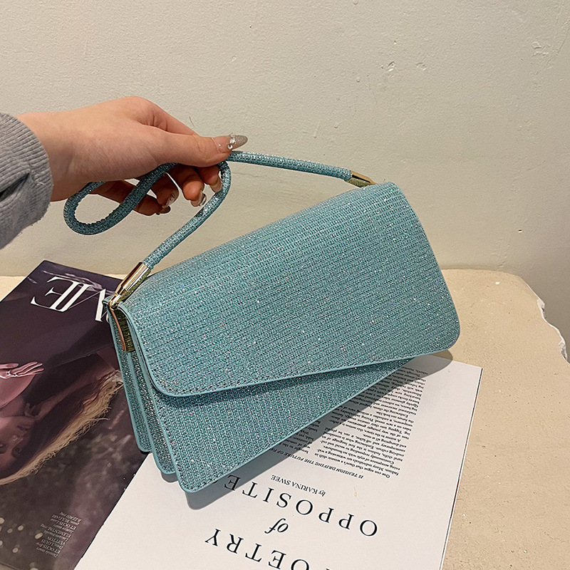 Popular bolso axila moda bolso de textura simple bolso de cercanías mujer 2024 nuevo bolso cuadrado de un hombro Pu