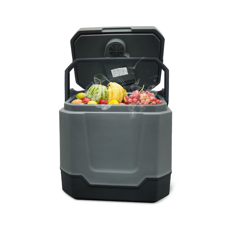 Procesamiento personalizado 33L portátil mini refrigerador portátil coche pequeño dos usuarios fuera del campamento Bluetooth refrigerador de coche