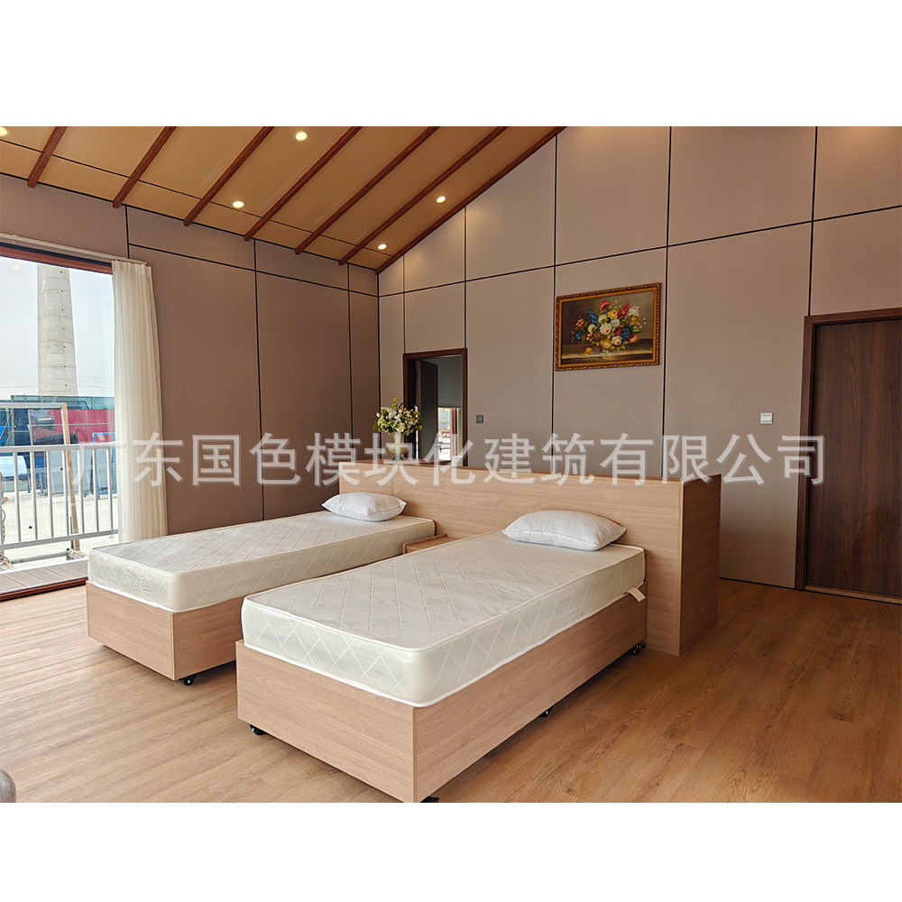 Proyecto de ingeniería de turismo cultural Holiday B & B Modular Acero ligero Integrado Villa Hotel Casa combinada móvil al aire libre