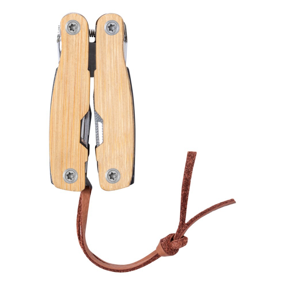 EDC竹柄多功能精品折叠小刀 随身户外工具小九功能钳子