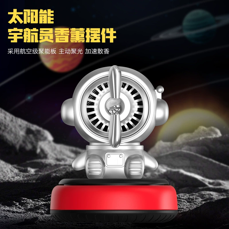 Солнечный вращающийся астронавт Ароматерапия украшения Оптовая автомобильная Ароматерапия Центральная Консоль Ароматерапия Астронавт Авто Парфюмерия Декор