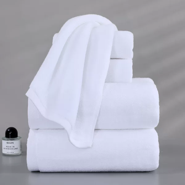 Five-Star Hotel Towels and Bath Towels Thickeneded Absorbent Pure Cotton Beauty Salon Hotel Hot Spring B&B Towels Can Be Printed with Logo