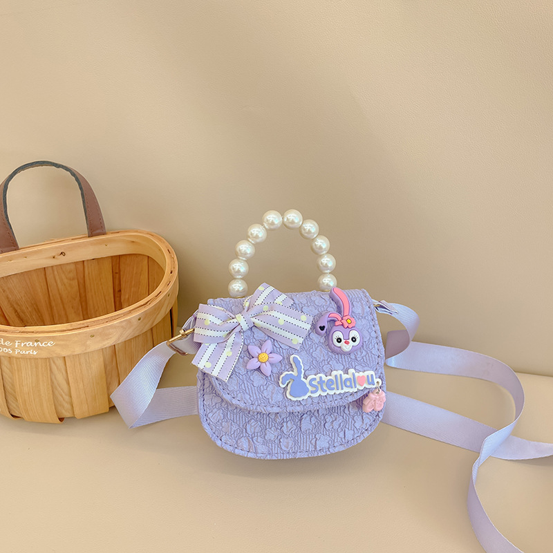 Nuevo bolso de los niños lindo pequeña flor exquisito mini monedero moda princesa bolso de estilo occidental bolsa de mensajero