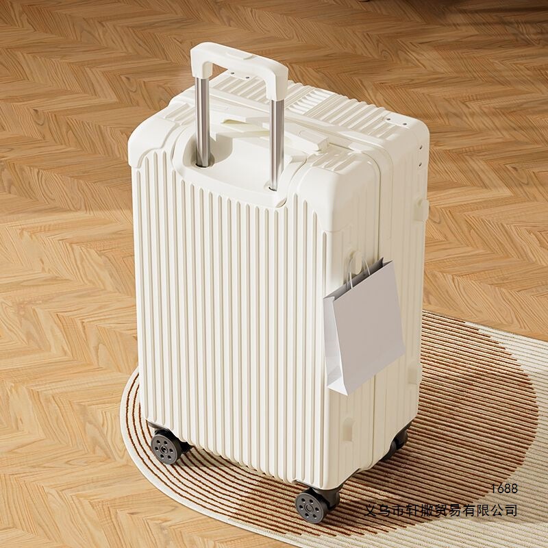 Retro-style luggage, new and durable travel suitcase, large capacity, with omnidirectional wheels, combination lock, and a classic design, suitable for men