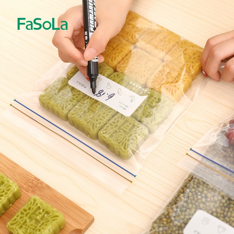 Конвертируемый пакет FASOLA, самозакрывающийся пакет для свежести продуктов, холодильник, замораживание, плотное запечатывание, пищевой уровень