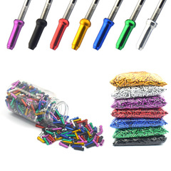 Bicycle aluminum alloy brake line end cap
Transmission line core end cap
Mountain bike colorful line tube cover