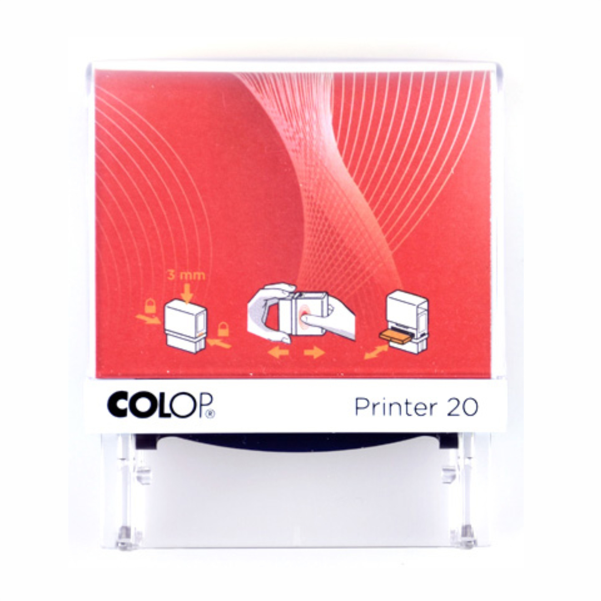 Genuine COLOP carving PRINTER 20 14*38mm ink -shaped square text has verified the seal material 2