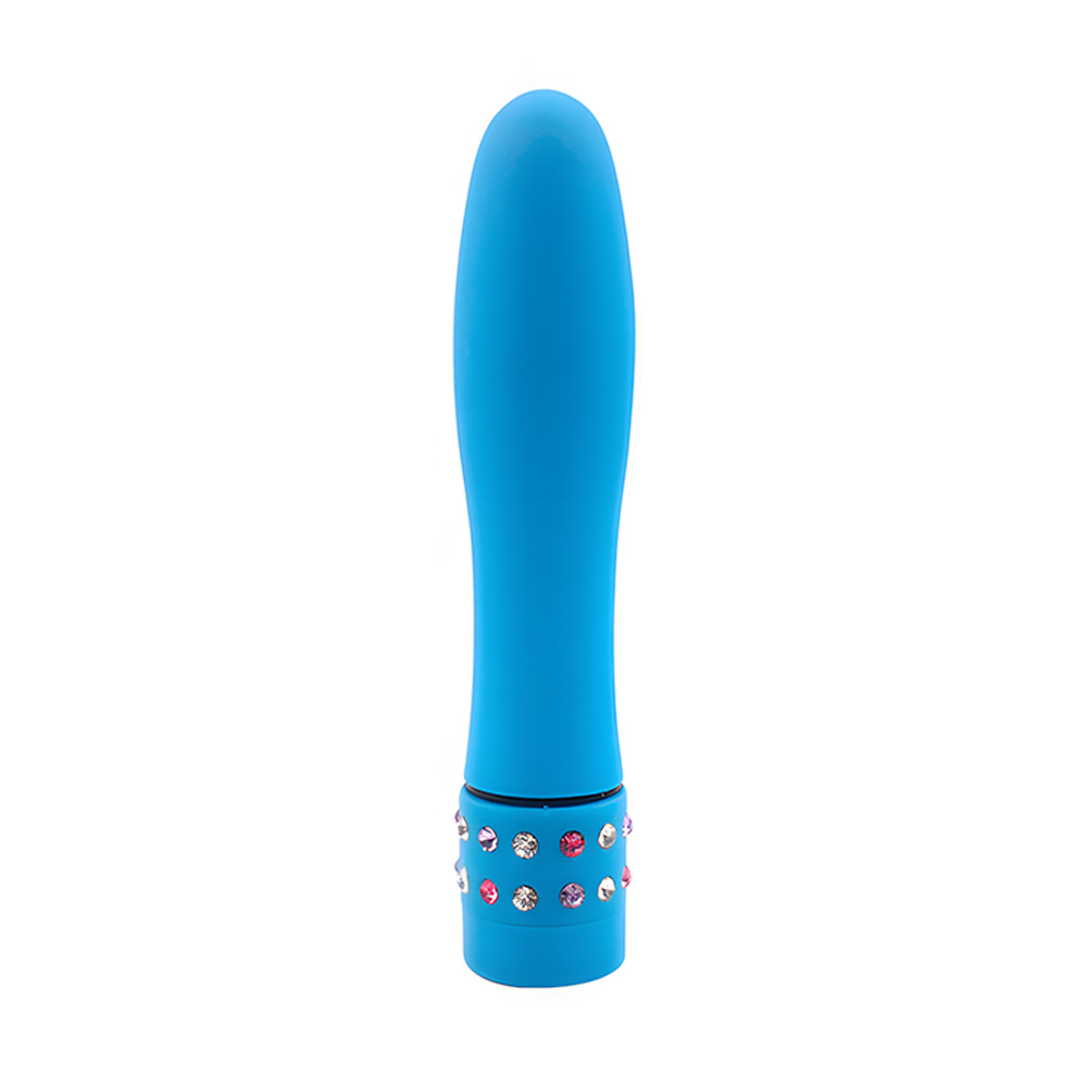 Small King Kong Vibrating Massage Stick ABS Blue Compact Adult Massager — detail image 4