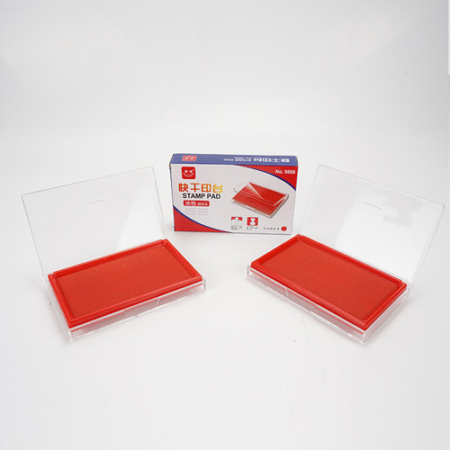 Osheng 9866 Fast-Dry Ink Pad Large Fast-Dry Ink Stamping Ink for Office Finance Quick-Dry Ink Red/Blue/Black/White