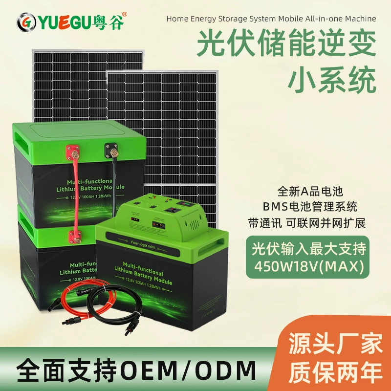 Фотоэлектрическая инверторная система хранения энергии 50Ah аварийный источник питания солнечная 450W фотоэлектрический вход домашний источник питания