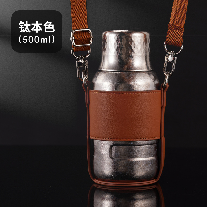纯钛保温杯双层纯钛焖茶杯测温磁吸杯盖抑菌钛杯保温壶现货批发|undefined