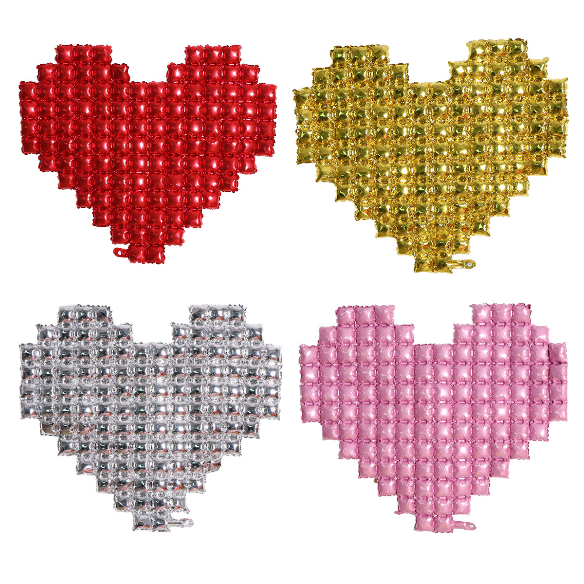 Globos de pared de fondo Globos de amor al por mayor Decoración de la boda Decoración de la escena Diseño de la pared de fondo Globos de película de aluminio de amor