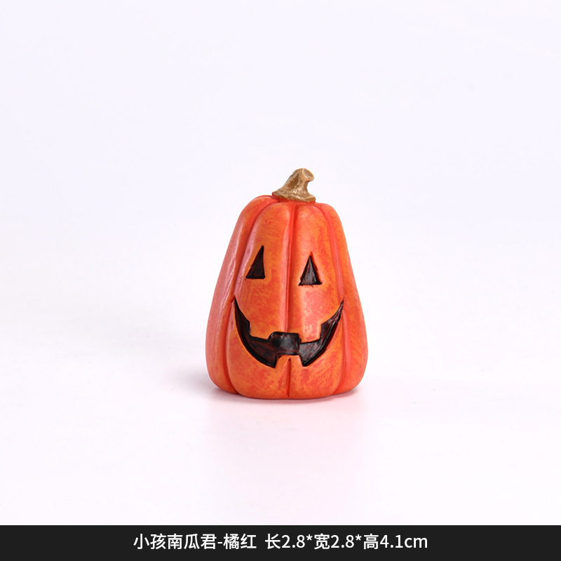 クロスボーダーハロウィンオーナメント、面白いカボチャホリデーパーティーデコレーション、ホームカーデスクトップ樹脂オーナメント|undefined