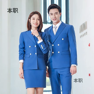 【时尚多色】男女正装商务西装套装女春秋职业西服英伦风范工作服