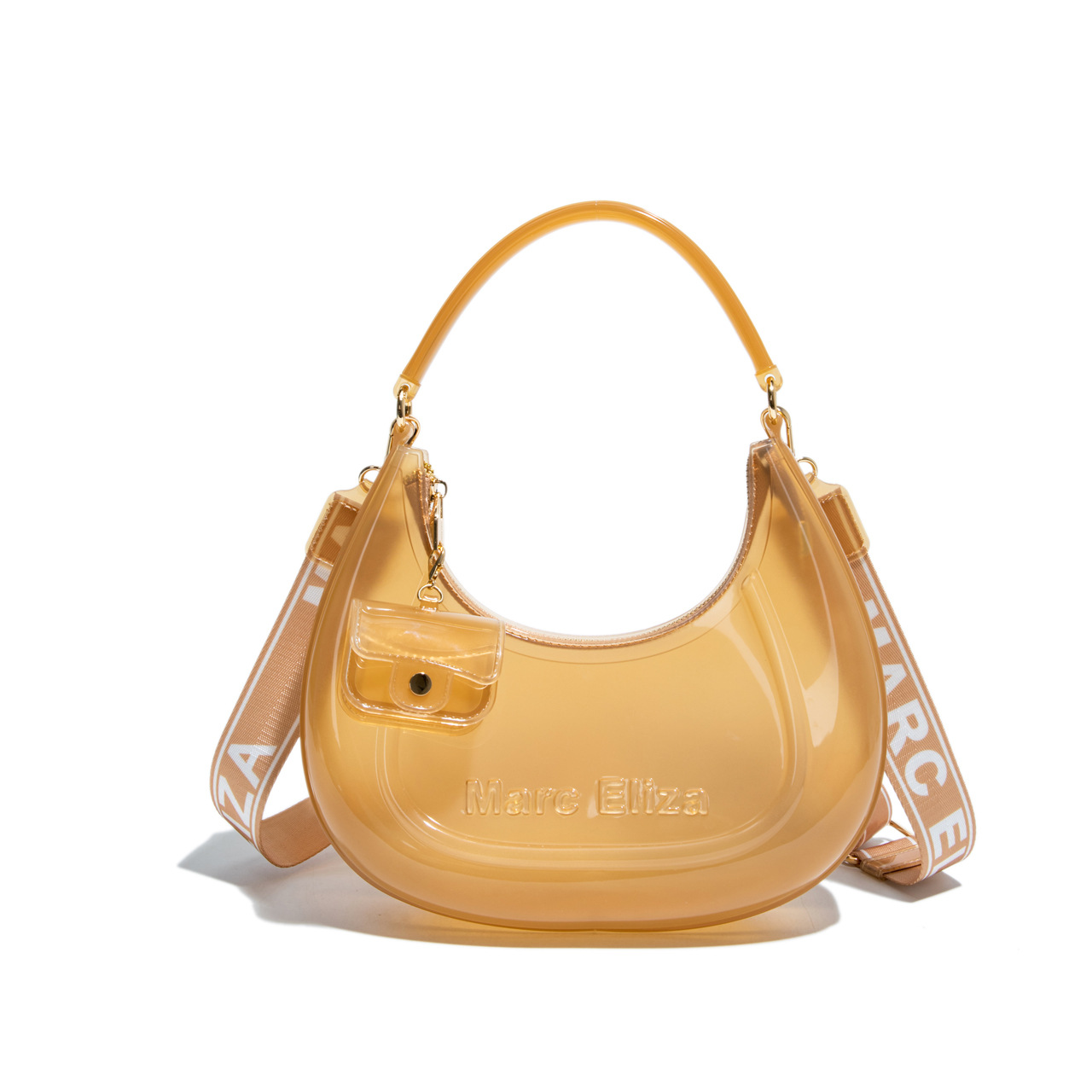 Borsa a mano elegante e alla moda da portare sotto il braccio, nuova collezione estate 2025, stile coreano, monospalla, semplice, a mezzaluna._voghion.com