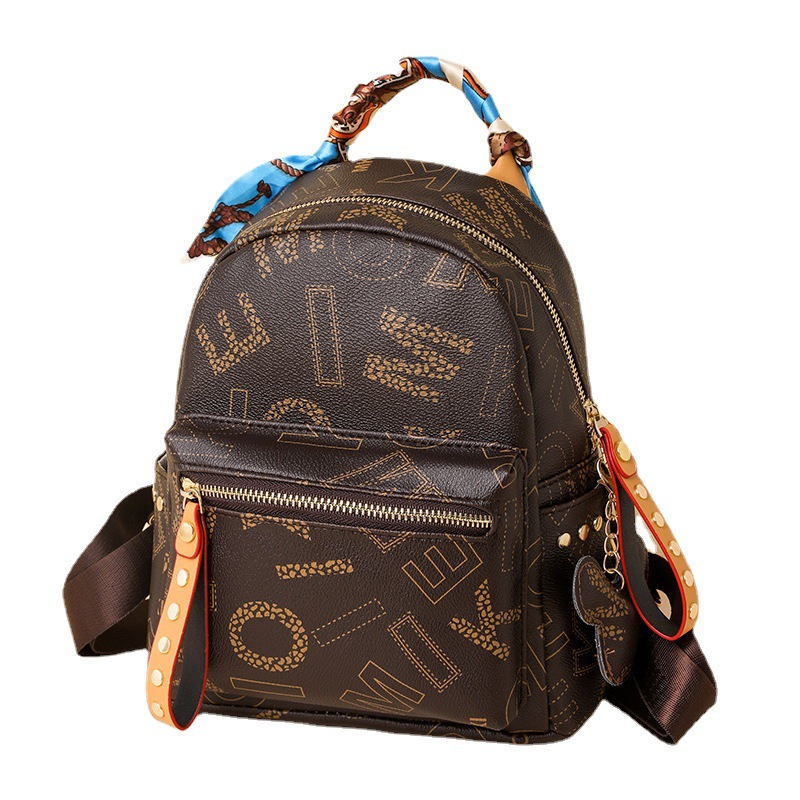 2024 nuevo bolso de las mujeres mochila moda estudiante mochila carta de impresión bolsa de gran capacidad bolsos de las mujeres al por mayor