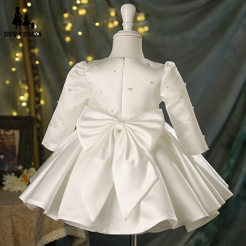새로운 어린이 원피스 공주 원피스 활 웨딩 소녀의 원피스 피아노 1 년 된 생일 원피스 원피스