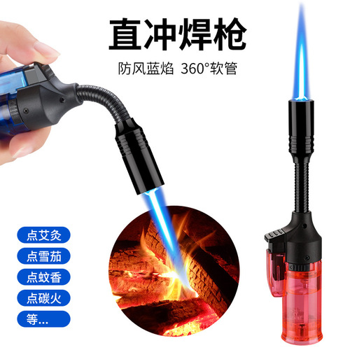Hose igniter barbecue lighter kitchen ignition cooking utensils transparent visible gas fixed flame flame gun cross-border