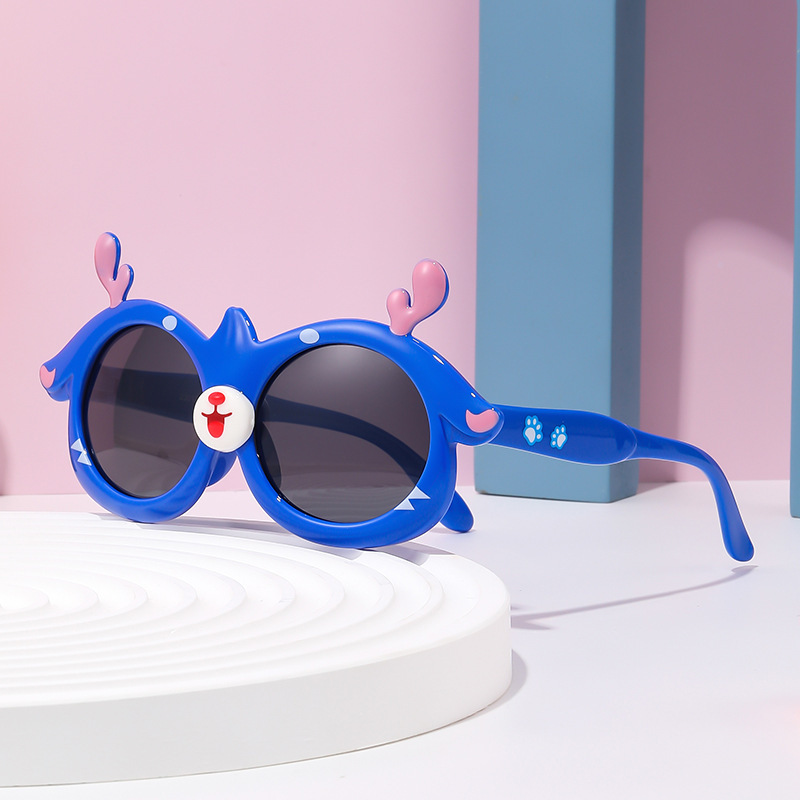 Dicha caricatura coreana ins niños gafas de sol gafas de sol marea para niños bebés niñas bebés gafas de sol