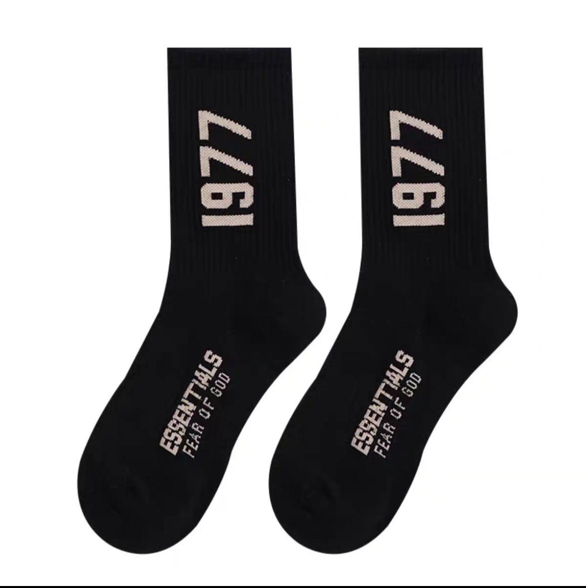 Fear of God Essentials 1977 Crew Socks Black