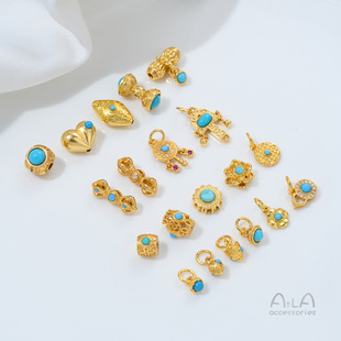 ����ɫ�~�24K�����G��ʯС�������diyˮ�����Ĵ����Ʒ���