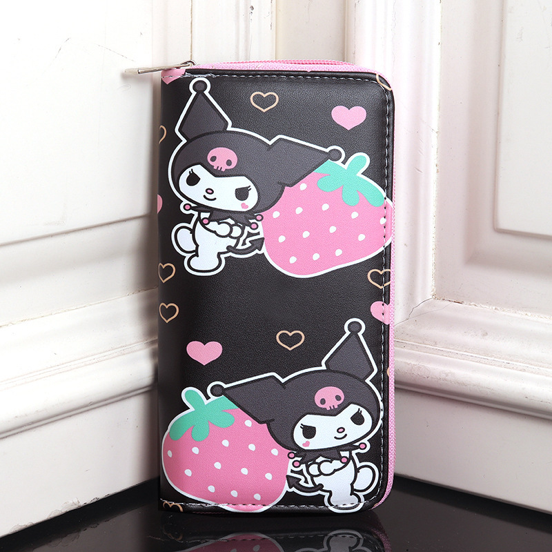 Cross-Border fashion cute cartoon kulomi large capacity children fresh sweet girl student storage ladies wallet