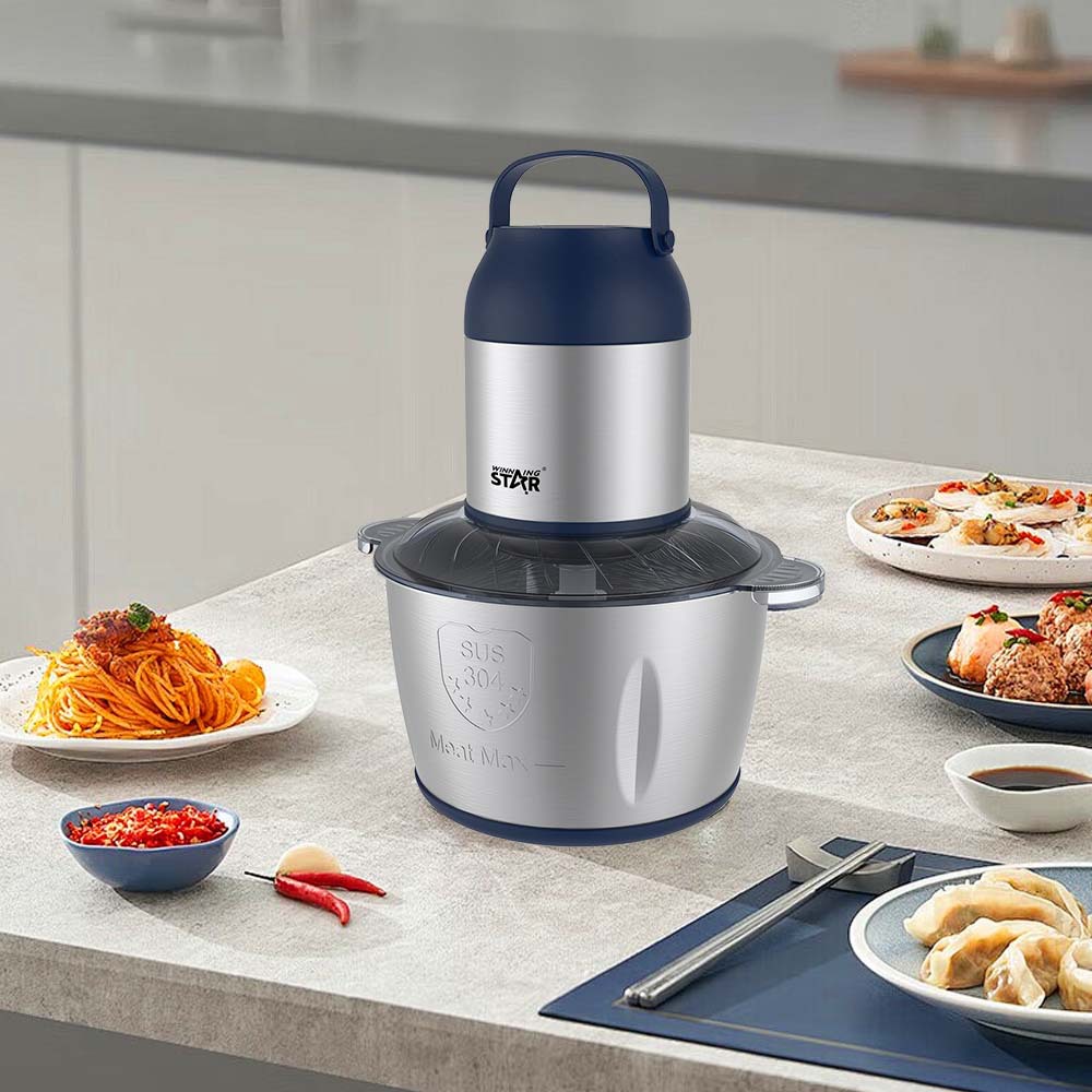 WinningStar comercio exterior spot cocina de cuatro cuchillas trituradoras eléctricas mezcladoras de carne picada multifunción máquina de cocción