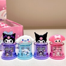 可爱萌宠卷笔刀创意旋转削笔刀双孔软胶造型铅笔削学生文具用品