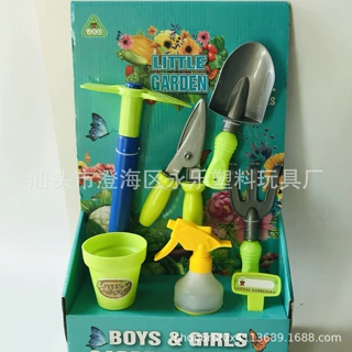 生产定制各种跨境热卖儿童花园工具花洒水壶沙铲套装玩具赠品